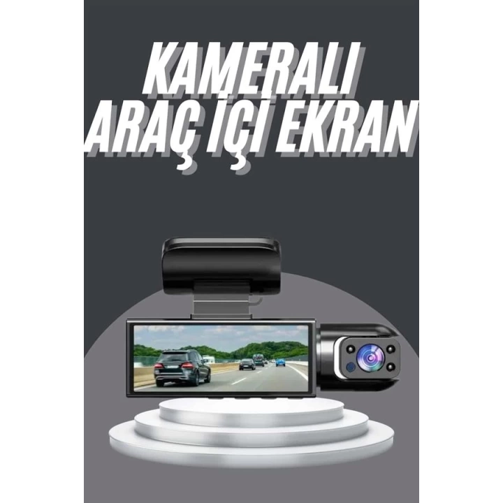 Video ve Fotoğraf Kaydedici Sürüş Kamerası Ön ve Arka Çift Kameralı