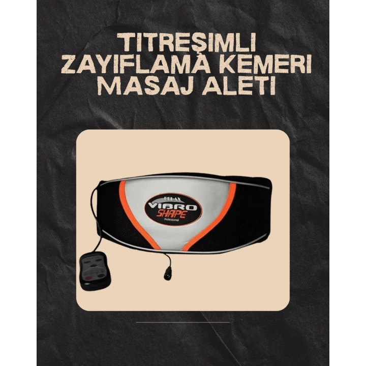Vücut Şekillendirici Titreşimli Zayıflama Kemeri – Masajlı Göbek Eritme