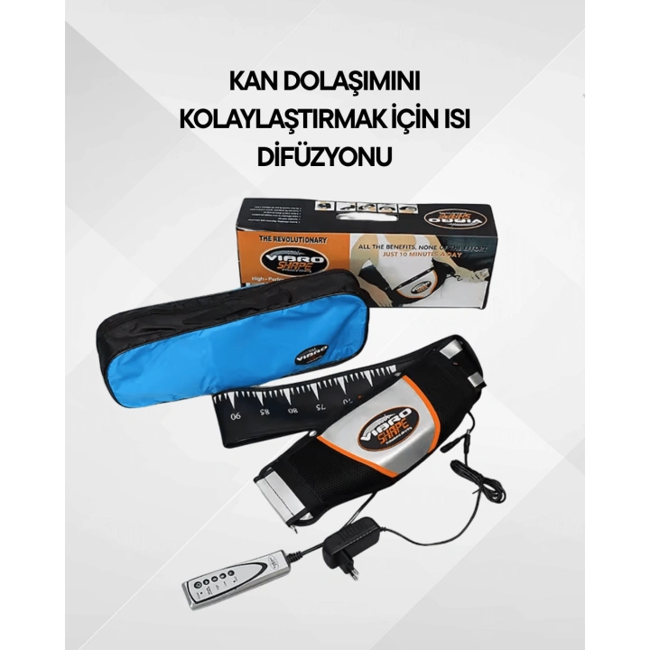 Vücut Şekillendirici Titreşimli Zayıflama Kemeri – Masajlı Göbek Eritme
