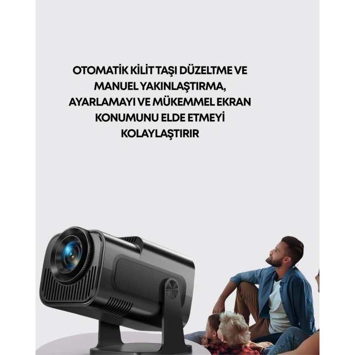 WiFi6 ve Bluetooth 5.0 Teknolojili Kablosuz Bağlantı Özellikli Projektör