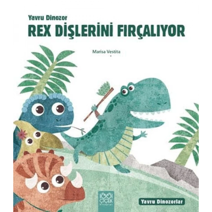 Yavru Dinozor Rex Dişlerini Fırçalıyor