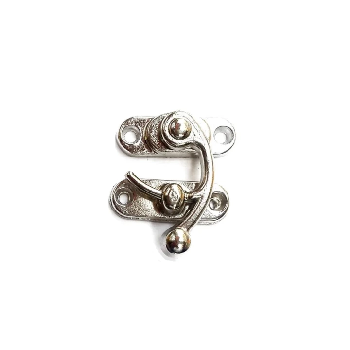 Yay Gözü, Tavla, Ahşap Kutu Klipsi - Minik 20x24 Mm, Nikel, 1 Adet