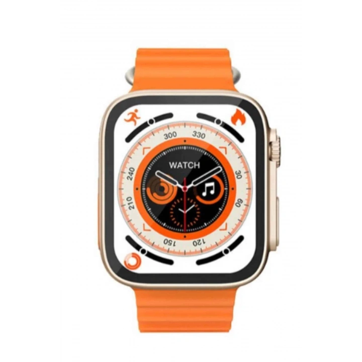 Yeni Model Akıllı Saat Ultra Smart Watch Gümüş Kasa 45mm Titreşim