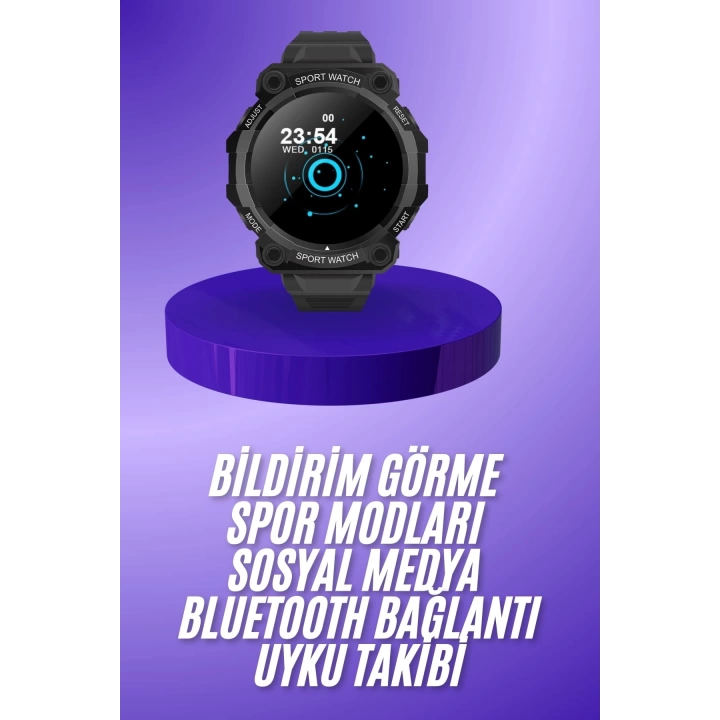 Yeni Nesil Akıllı Saat Bluetooth Bağlantılı Su Geçirmez Android ve İOS Uyumlu
