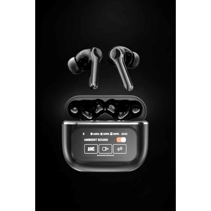 Yeni Nesil Bluetooth Kulaklık Ekranlı Yüksek Ses Kaliteli Uzun Şarj Süreli