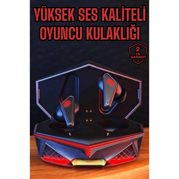 Yeni Nesil Oyuncu Kulaklığı Gürültü Önleyici Uzun Pil Ömrü Bluetooth Bağlantılı