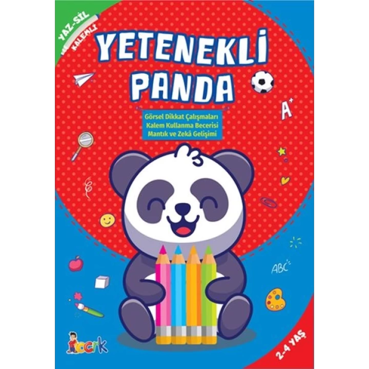 Yetenekli Panda - Yaz-Sil-Kalemli