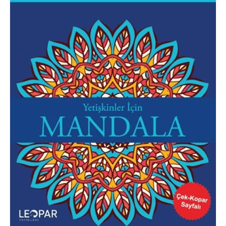 Yetişkinler İçin Mandala - Lacivert