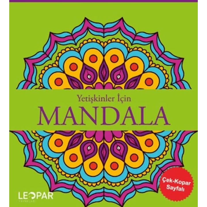 Yetişkinler İçin Mandala - Yeşil