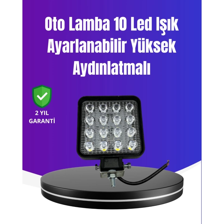 Yoğun Işık Gücüne Sahip LED Far | Traktör, Off-Road ve Kamyonet Uyumlu