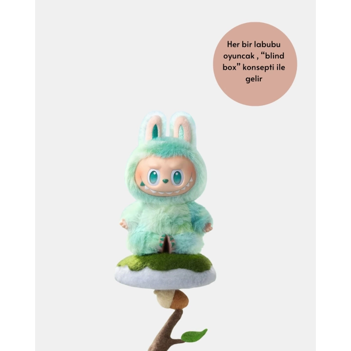 Yumuşak Kumaşlı 20 cm Labubu Peluş – 3 Yaş Üzeri Uygun