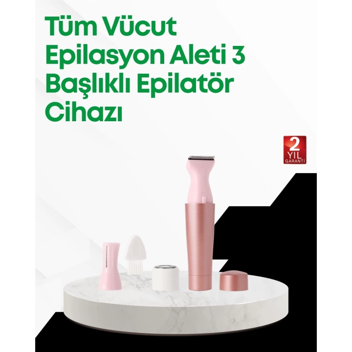 Yüz ve Beden İçin Portatif Tüy Alma Cihazı