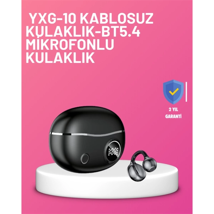 YXG10 Klipsli Açık Kulaklık – Spor İçin Uygun, APTX Ses, Ergonomik Yapı