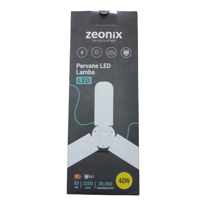 Zeonix 40w 3 Kanatlı Pervane Ampul