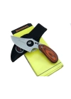 087 Yüzme Kamp Bıçak 16 Cm - Ahşap Sap, Özel Kılıflı