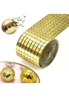 1 Metre Uzunluğunda Gold Renk Aynalı Mozaik Taşlı Dekor Bandı 4 cm x 1 mt