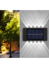 10 Ledli Solar Bahçe Dış Mekan Duvar Aydınlatması 2li Set