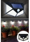 100 Ledli 3 Farklı Aydınlatma Ayarlı Solar Güneş Enerjili Hareket Sensörlü Bahçe Duvar ası