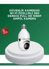1080P Gece Görüşlü Ampul Güvenlik Kamerası – Kablolu ve Kablosuz Seçenekli