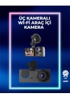 1080p Ön + 720p Arka & İç Kamera – Suya Dayanıklı Araç Güvenlik Kamerası