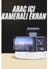 1080p Sürüş Kaydedici 2 İnç Araç Araba Ön İç Arka DVR IPS Ekran