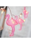 10lu Pilli Led Flamingo Dekoratif Işık Zinciri Aydınlatma 1,5 Mt