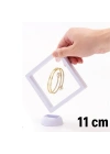 11x11cm Standlı 3D Takı Ziynet Hatıra Koleksiyon Saklama Kutusu Şeffaf Film Çerçevesi