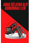 12 Ledli RGB Işıklı Araç Içi Ayak Altı Led Oto Ampul Kumandalı 7 Renk