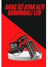 12 Ledli RGB Işıklı Araç Içi Ayak Altı Led Oto Ampul Kumandalı 7 Renk