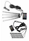 12Lİ Şerit Led Işık RGB Sese ve Müziğe Duyarlı Araç İçi Ayak Altı