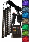 12Lİ Şerit Led Işık RGB Sese ve Müziğe Duyarlı Araç İçi Ayak Altı