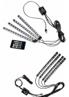 12Lİ Şerit Led Işık RGB Sese ve Müziğe Duyarlı Araç İçi Ayak Altı