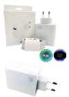 120 Watt Turbo Hızlı Şarj Aleti Seti Hızlı Şarj Adaptörü Beyaz