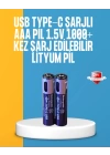 1200mWh Kapasiteli Lityum AAA Pil – Düşük Enerji Tüketen Cihazlar İçin Maksimum Dayanıklılık