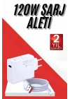 120W Şarj Aleti Hızlı Çift Turbo Şarj Aleti Seti Beyaz