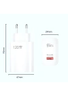120W USB Hızlı Type C Uçlu Kablolu Şarj Aleti
