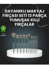 13lü Fiber Kıllı Yumuşak Makyaj Fırçası Seti Taşınabilir ve Ergonomik Tasarım