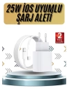 15/Pro/Pro Max 20W İOS Uyumlu Hızlı Şarj Aleti Adaptörlü Beyaz
