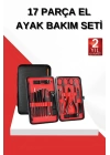 17 Parça Manikür Seti El ve Ayak Bakımı Törpü Cımbız Tırnak Temizleme
