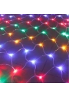 1x2 Metre Dekoratif File Ağ Perde 192 LED 8 Animasyonlu Farklı Işık Modu RGB Fişli
