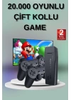 2 Kollu Kablosuz 2.4G Retro Oyunlar 4k Game Stick 3500 Oyun Atari