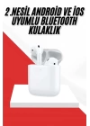 2. Nesil Bluetooth Android ve İOS Uyumlu Kablosuz Kulaklık Çağrı Cevaplama