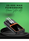 20000 mAh Taşınabilir Powerbank | Çok Kablolu, Hızlı Şarj Destekli (22.5W)