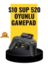 2025 A Kalite S10 Gamepad 520 Oyunlu TV Bağlantılı Retro Atari Konsolu
