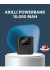 2025 Model 10000 mAh Akıllı Powerbank ve Akıllı Saat Özellikli Şarj Cihazı