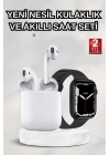 2025 Model Akıllı Saat ve 2.Nesil TWS Bluetooth Kulaklık ANC Özelliği Amoled Ekran
