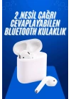 2025 Model Çağrı Cevaplayabilen Bluetooth Kulaklık Beyaz Dokunmatik Kontrol