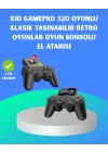 2.4 İnç Ekranlı 500 Oyunlu Taşınabilir Retro Oyun Konsolu, Şarjlı El Tipi Mini Oyun Makinesi, TV Bağlantılı Klasik Oyun Cihazı