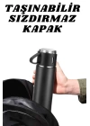 3 Bardaklı Termos Seti Anneler Gününe Özel Hediye Taşınabilir Sızdırmaz Isı Koruyucu