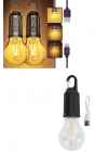 3 Farklı Mod LEDli Şarjlı Asma Kancalı Kamp Lambası Taşınabilir Ampul